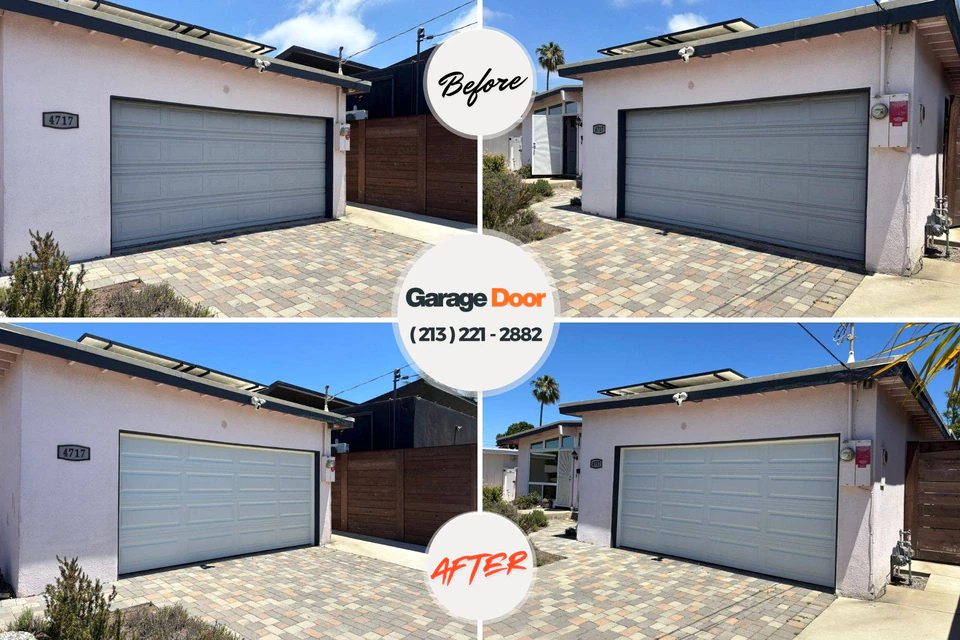 Before and after: garage door repair Yonkers, NY